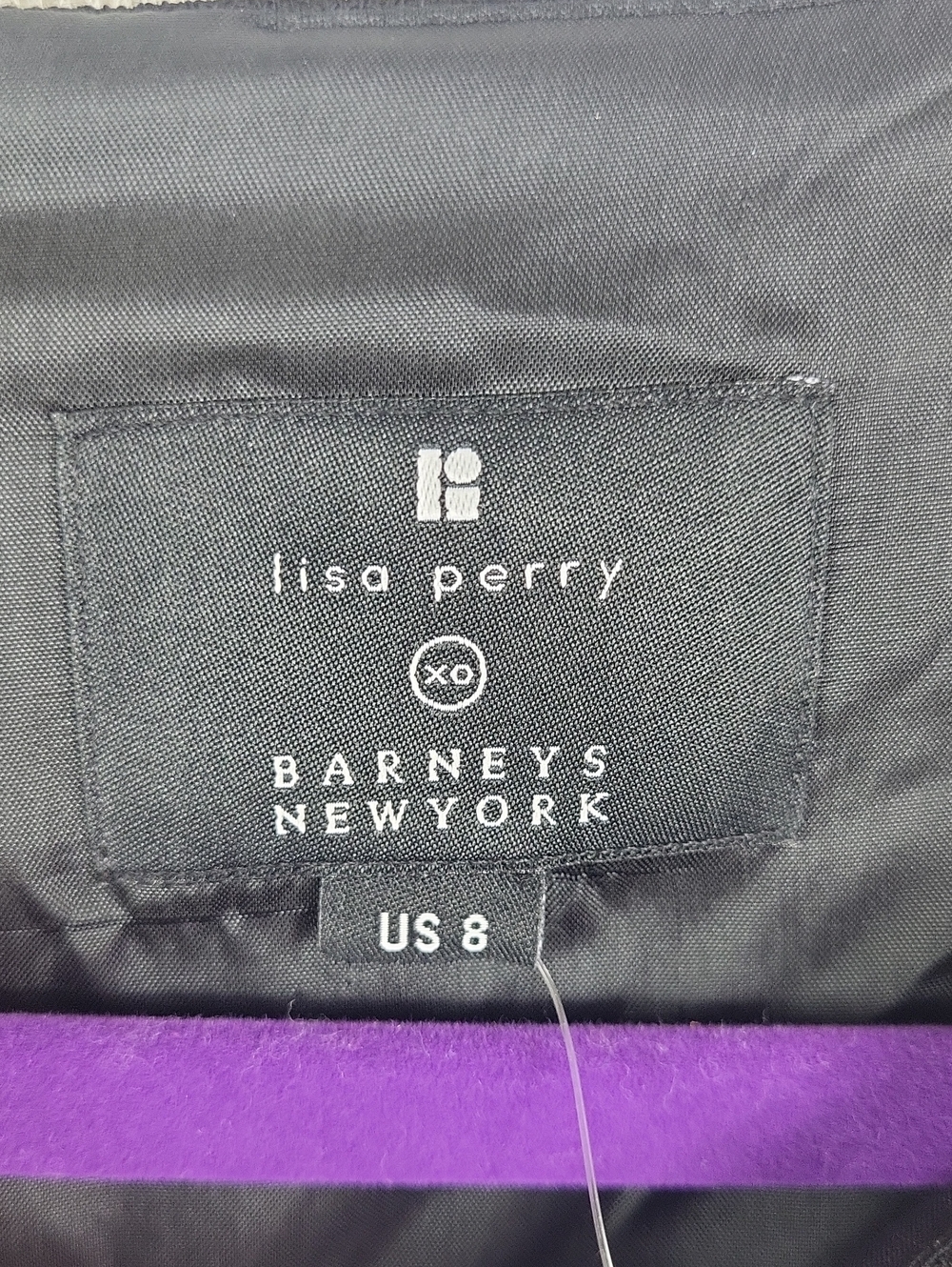 Lisa Perry Barneys New York Black Shift Dress with Hot Pink Feather Trim. Size 8 - Picture 6 of 16
